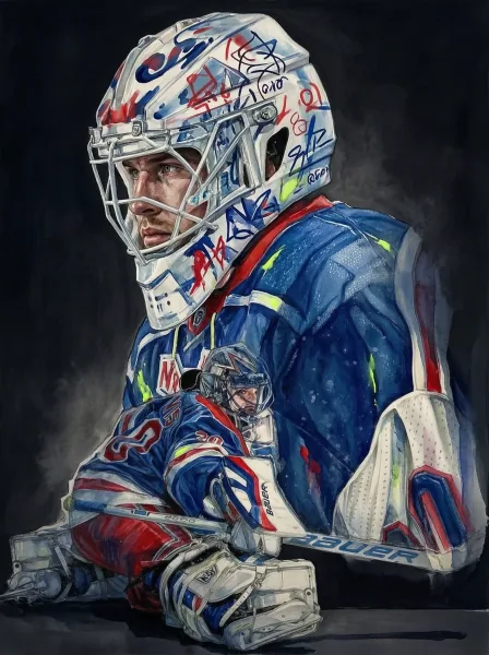 Painting King Henrik