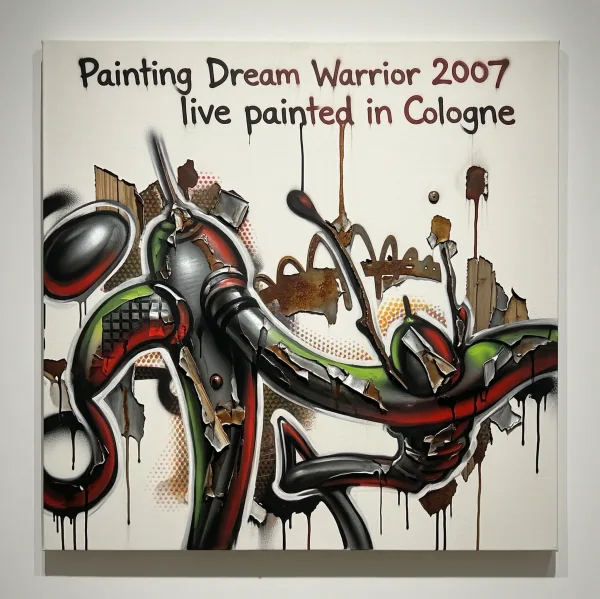 Painting Dream Warrior 2007 live painted in Cologne