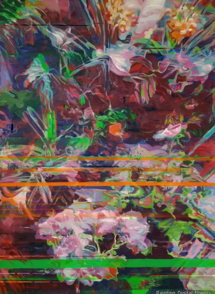 Painting Digital flowers