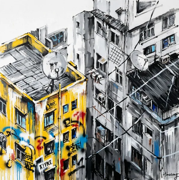 Painting Silent Witnesses Series Hongkong