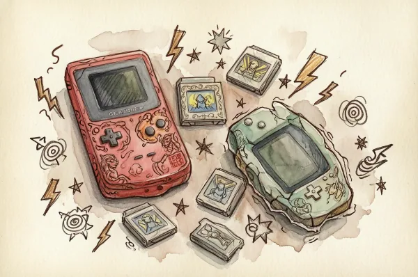 Painting Souvenirs from a recent past Game boys
